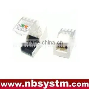 Cat.3 6P6C/6P4C Keystone Jack Toolless thumbnail-1