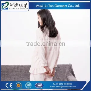 Plaid Ruffle Pajama Sleepwear for Women Supplier thumbnail-3