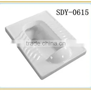 China Product Bathroom Squatting Pan With Fender Ceramic Pan thumbnail-1
