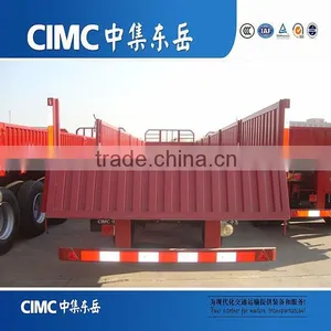 CIMC Triangle Tyre/BPW Axle Side Wall Flatbed Semi Trailer Sales Vietnam thumbnail-6