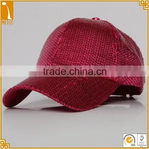 Adult Age Group 6 Panel Sports Style Plain Sequin Custom Baseball Caps thumbnail-1