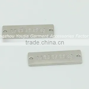 OEM Fashion Style Engraved Metal Label Jeans Tag thumbnail-3