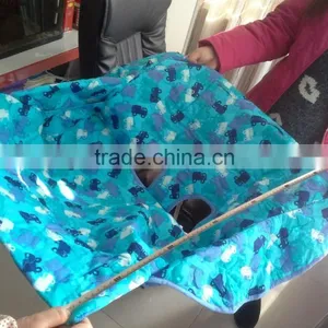Cheap Price RH-CH001-08 Light Blue Fabric Cotton Shopping Cart Cover thumbnail-4