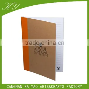 A5 Cute Cheap Recycled Brown Kraft Paper Blank Notebook thumbnail-5