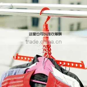 Portable Folding Plastic Clothing Coat Hanger Travel Foldable Hanger/Clothes Rack thumbnail-4