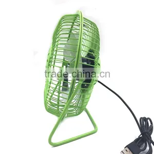 4"USB Mini Portable Table Aluminum Core Electric Motor Cooling Fan for Student thumbnail-2