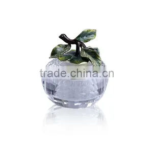 RORO Auspicious Beginning Persimmon Enamel Crystal Glass Decorative Article for Home Decoration/gift thumbnail-1
