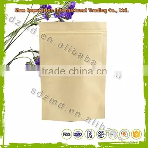 Kraft Paper Biodegradable Stand up Pouch With Zipper thumbnail-6