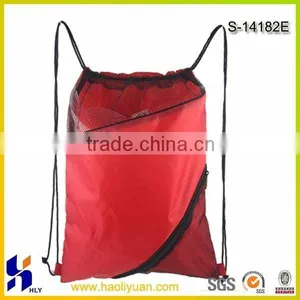 New Style Red Polyester Drawstring Bag thumbnail-1