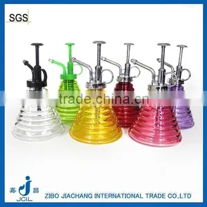 Stripe Hand Pump Glass Sprayers With Golden Lid thumbnail-1