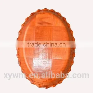 Waves Woven Bamboo Wooden Plate thumbnail-2