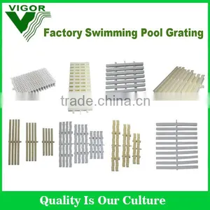 High Quality ABS Material 25cm Swimming Pool Gutter Grating Swimming Pool Overflow Grating thumbnail-1