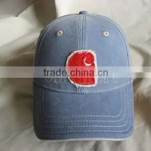 Headwear Factory Classic Cotton 6 Panel Patch Embroideried Baseball Washed Cap thumbnail-3