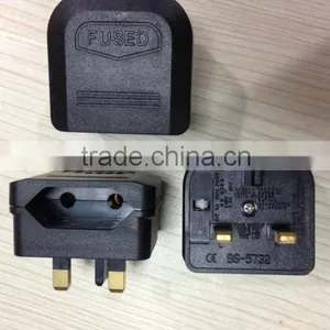 European to uk Fused Power Plug Adapter thumbnail-1