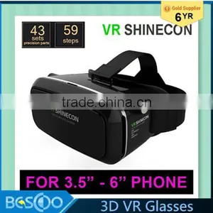 VR Shinecon Virtual Reality 3D Glasses Headset Oculus Rift Head Mount 3D Movies Games Apps 2016 Google Cardboard 2.0 thumbnail-1