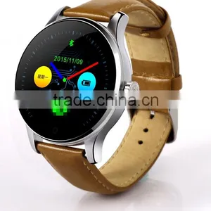 Wholesale MTK2502C Round IPS Touch Screen Smartwatch K88H Bluetooth Camera Watch With Sim Card and Heart Rate Monitor thumbnail-2
