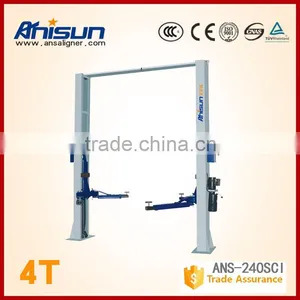Factory Supply Manual Release Lock CE Clear Floor Two Post Car Lifts thumbnail-1