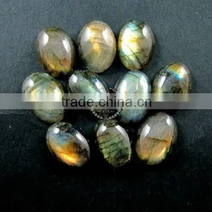 13x18mm AAA Grade Labradorite Shining Gold Green Oval Cabochon Special Jewelry Findings Supplies for Ring,DIY Pendant 4120059 thumbnail-1
