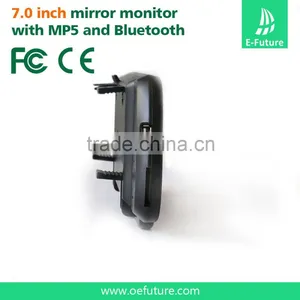 Bluetooth MP5 Car Rearview Mirror Monitor With Touch Screen and 7inch Lcd Display thumbnail-6