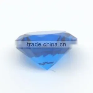 Round Brilliant Shape Lab Created Blue Sapphire #113 Spinel Gemstones thumbnail-2