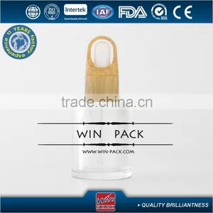 10ml Round Shape Acrylic Dropper Bottle With Wood Cap thumbnail-1