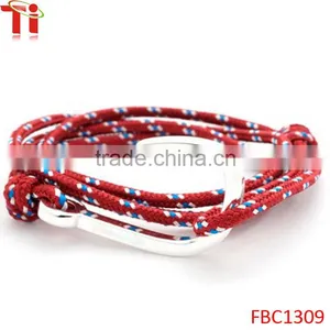 Red Thin Line Fish Hook Hope Bracelet Top Quality thumbnail-1