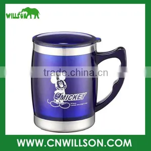 2016 Hot & New Design Double Wall Stainless Steel Vacuum Insulated Thermal Travel Mug With Lid thumbnail-1