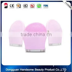 Rechargeable Beauty Ultrasonic Electric 3D Facial Cleaning Cleaner Brush Massage Face Cleansing Brush thumbnail-2