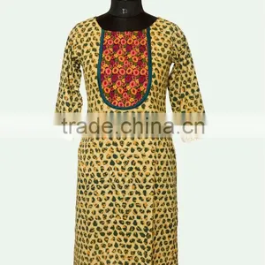 Front Neck Designs for Kurtis thumbnail-1