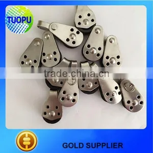 Tuopu Stainless Steel Swivel Eye Single Sheave Rope Pulley Block thumbnail-5
