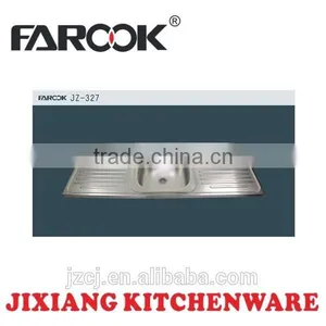 JZ-327 120x50 Export Iraq Stainless Steel Kitchen Sink Made in China thumbnail-1