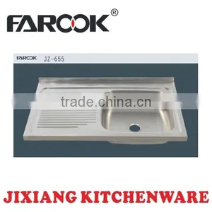 Ss201 Stainless Steel Irregular Kitchen Sink With Single Bowl thumbnail-1