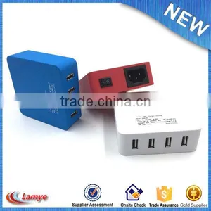 Custom Multi-function Mini Wall Mount 4 Port Usb Charger thumbnail-2