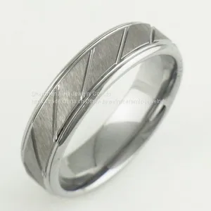 3mm Women Zirconia Ceramic Jewelry Ring Black For Party thumbnail-3