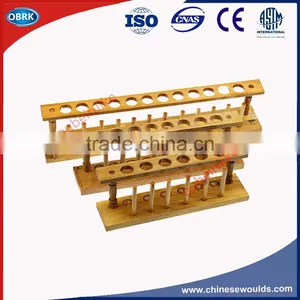 6-12Holes Hospital Lab Wooden Test Tube Rack thumbnail-1