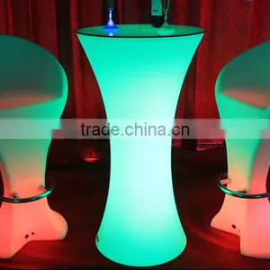 Night Club Lighting Illuminated Lled Light Coffee Bistro Table thumbnail-1