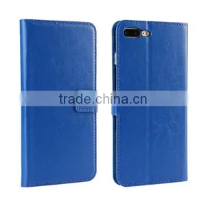 Crazy Horse Pattern PU Leather Wallet Flip Phone Case for IPhone 7 Plus thumbnail-2