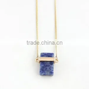 2017 Hot Sale Pretty Handmade Jewelry Crystal Beads Chain Black Natural Gemstone Necklace thumbnail-1