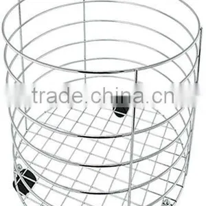 Chrome Plate Wire Towel Basket YZ4118C thumbnail-2