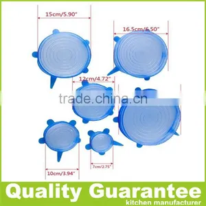 2016 Hot Selling Food Grade Eco-friendly Silicone Lid Silicone Stretch Lid thumbnail-2
