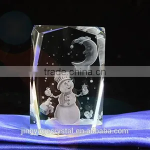 3d Laser Engraved Crystal Christmas Ornaments 2016 thumbnail-1