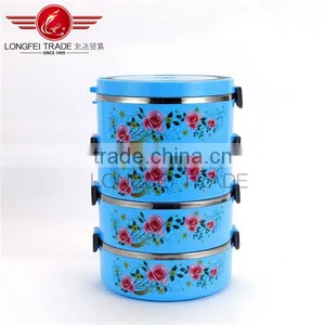 Promotional Gift 4 Layer Thermal Bento Lunch Box / 1L*4 Thermal Lunch Box With Lock thumbnail-2