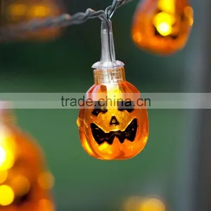 10 Halloween Pumpkin Battery Operated LED Fairy Lights thumbnail-1
