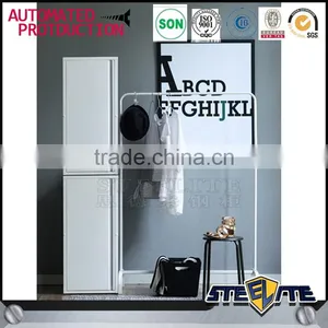 Single Door Steel Clothes Cabinet Design for Home Use thumbnail-3