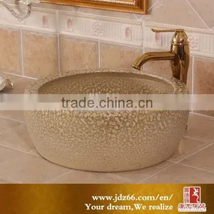 China Bathroom Ceramic Sink Marble Counter Top Wash Basin thumbnail-1
