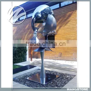 Abstract Stainless Steel Outdoor Modern Art Sculpture thumbnail-1