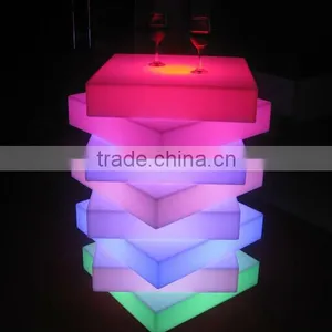 Glowing LED Bar Table/ Light up Cocktail Table/illuminated Led Bar Table thumbnail-1