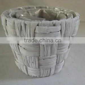 Water- Hyacinth Hand Woven Planter Basket/Garden Planter thumbnail-1