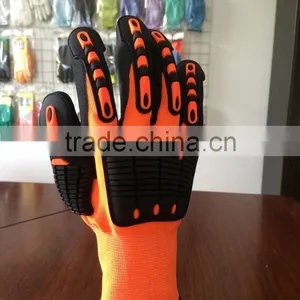 Cut Resistance Gloves ! TPR Back Impact Gloves thumbnail-1