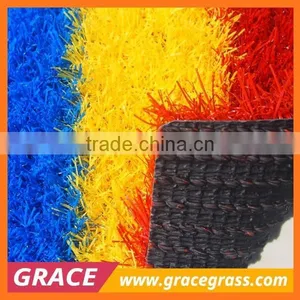 25mm PE Monofilament Purple Color Synthetic Turf Grass for School thumbnail-4